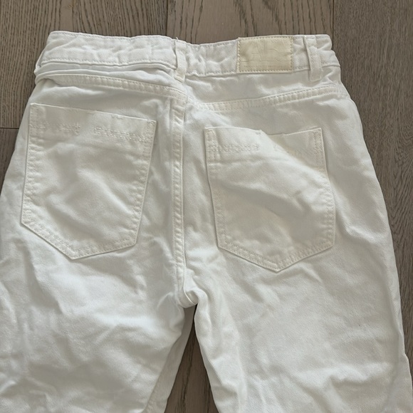 Zara white mom jeans size 0 - Picture 5 of 7